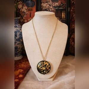 Chinese Dragon Pendant Necklace – 18” Chain
